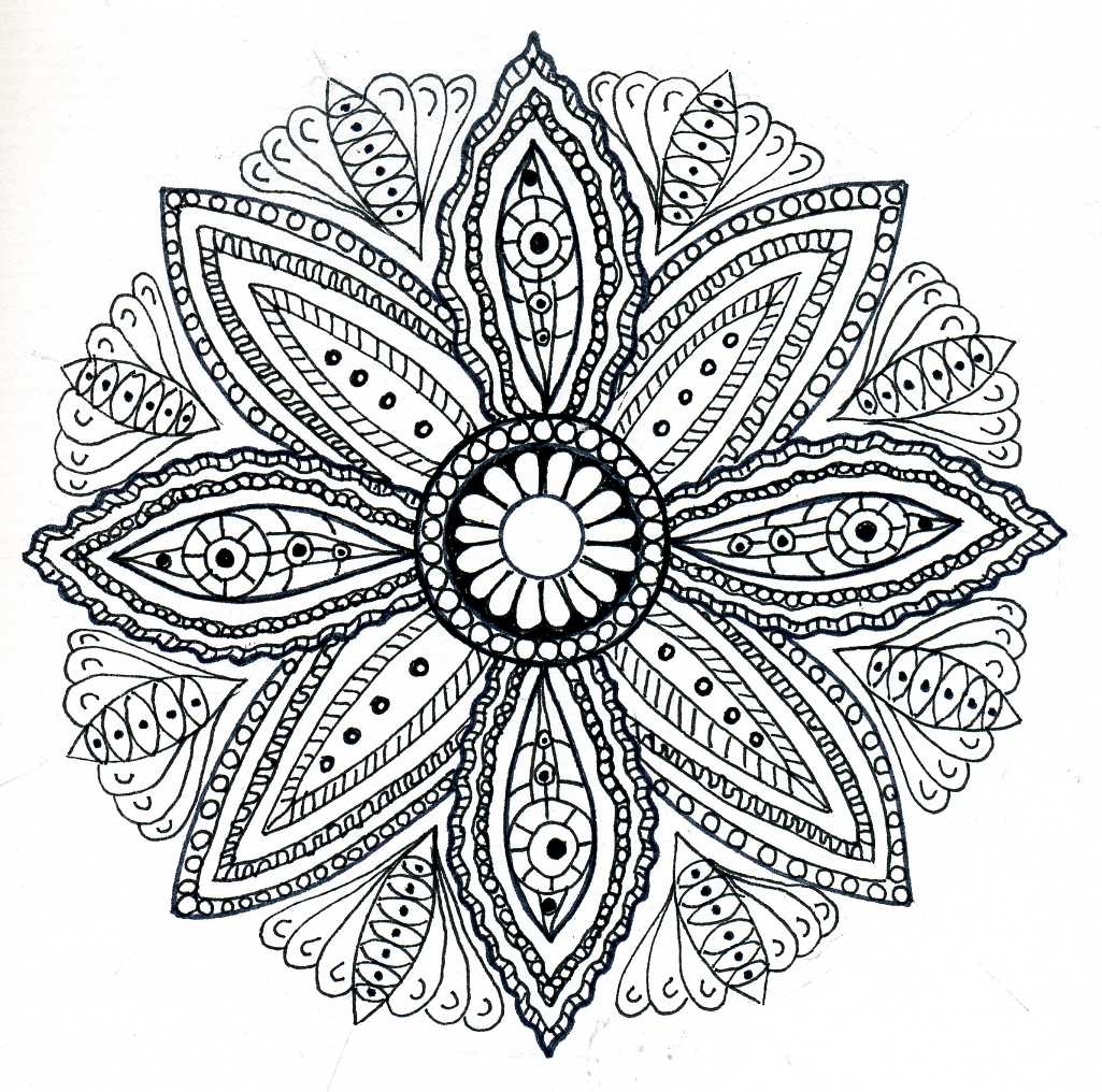 mandala coloring pages for adults animals - photo #35